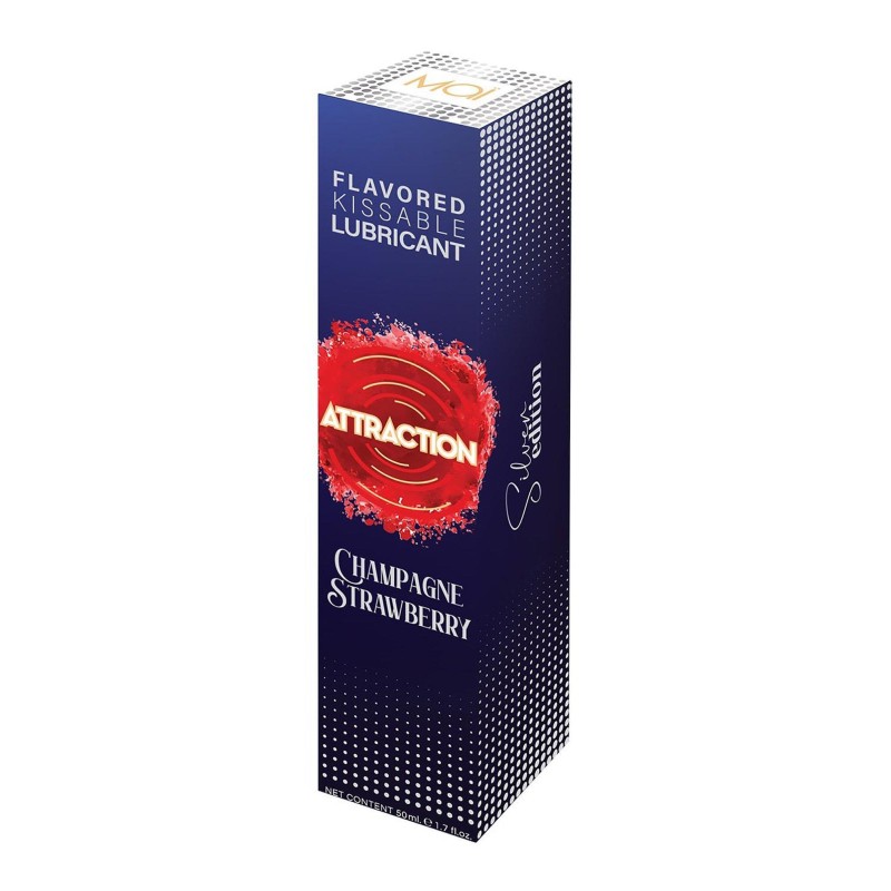 LUBRICANT ATTRACTION CHAMPAGNE STRAWBERRY 50 ML